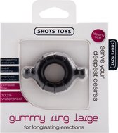 Gummy Ring - Large - Black - Cock Rings