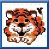 Voorbedrukt borduurpakket Tiger Cub pcs-0869 20 x 20 cm