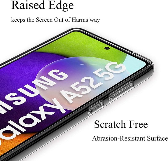 Protecteur d'écran trempé Samsung Galaxy A52 (4G & 5G) 2 x verre trempé + coque arrière en silicone TPU - transparent