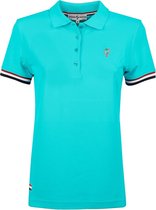 Dames Polo Square - Aqua Blauw