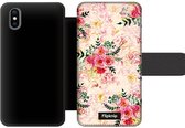 Wallet case - geschikt voor iPhone Xs - Floral N°4