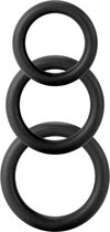Twiddle Rings - 3 Sizes - Black - Cock Rings