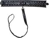 X-Play quilted collar & leash - Black - Bondage Toys - Leash and Collars