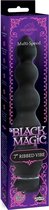 Black Magic - 7 Inch Ribbed Vibe - Design Vibrators