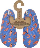 Slipstop Jumbo -  Blauw met gamba's - Schoenmaat 18/20 - Antislip - Flexzool - Slofjes