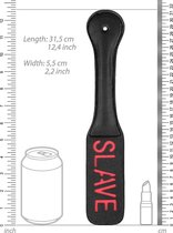 Ouch! Paddle - SLAVE - Black - Paddles