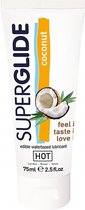 HOT Superglide edible lubricant waterbased - coconut - 75 ml - Lubricants - Lubricants With Taste