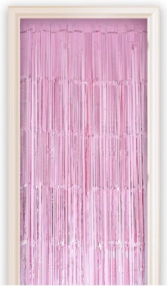 Witbaard Deurgordijn 100 X 250 Cm Folie Roze
