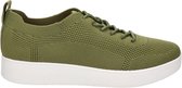 Fitflop™ Vrouwen Leren Lage sneakers / Damesschoenen Royal Tonal Knit - Groen - Maat 41