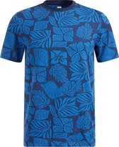 WE Fashion Heren T-shirt met jacquard dessin