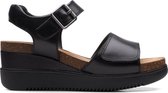 Clarks - Dames - Lizby Strap - D - 2 - black leather - maat 7