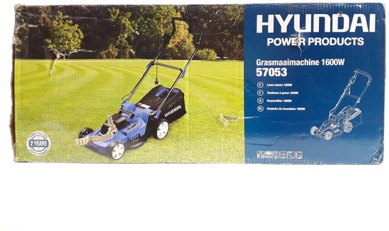 Buitengewoon Oefening Een effectief Hyundai elektrische grasmaaier 1600W | bol.com