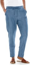 Coolibar - Casual UV-broek voor dames - Enclave Weekend - Licht Indigo - maat XS