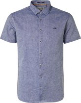 No Excess Overhemd Mannen Indigo Blue, Xxxl