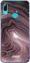 Honor 10 Lite Hoesje Transparant TPU Case - Purple Marble #ffffff