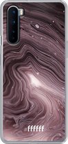 OnePlus Nord Hoesje Transparant TPU Case - Purple Marble #ffffff