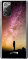 Samsung Galaxy Note 20 Hoesje Transparant TPU Case - Watching the Stars #ffffff