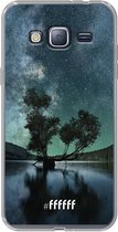 Samsung Galaxy J3 (2016) Hoesje Transparant TPU Case - Space tree #ffffff