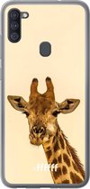 Samsung Galaxy A11 Hoesje Transparant TPU Case - Giraffe #ffffff
