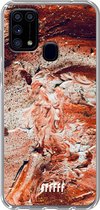 Samsung Galaxy M31 Hoesje Transparant TPU Case - Orange Red Party #ffffff