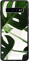 Samsung Galaxy S10 Hoesje TPU Case - Tropical Plants #ffffff