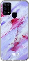 Samsung Galaxy M31 Hoesje Transparant TPU Case - Abstract Pinks #ffffff
