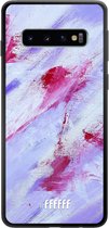 Samsung Galaxy S10 Hoesje TPU Case - Abstract Pinks #ffffff