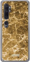 Xiaomi Mi Note 10 Hoesje Transparant TPU Case - Gold Marble #ffffff