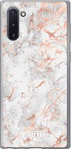 Samsung Galaxy Note 10 Hoesje Transparant TPU Case - Peachy Marble #ffffff