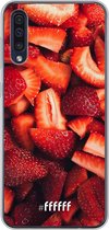 6F hoesje - geschikt voor Samsung Galaxy A50s -  Transparant TPU Case - Strawberry Fields #ffffff