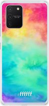 Samsung Galaxy S10 Lite Hoesje Transparant TPU Case - Rainbow Tie Dye #ffffff