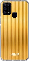 Samsung Galaxy M31 Hoesje Transparant TPU Case - Bold Gold #ffffff
