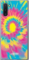 Samsung Galaxy Note 10 Hoesje Transparant TPU Case - Psychedelic Tie Dye #ffffff