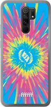 Xiaomi Redmi 9 Hoesje Transparant TPU Case - Flower Tie Dye #ffffff