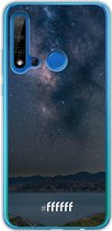 Huawei P20 Lite (2019) Hoesje Transparant TPU Case - Landscape Milky Way #ffffff