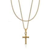 Croyez Jewelry | Cross Gold Layerup | Curb / 55cm / 75cm