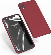kwmobile telefoonhoesje geschikt voor Apple iPhone XR - Hoesje met siliconen coating - Smartphone case in donkerrood