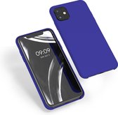 kwmobile telefoonhoesje voor Apple iPhone 11 - Hoesje met siliconen coating - Smartphone case in Baltisch blauw