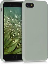 kwmobile telefoonhoesje voor Apple iPhone 7 / 8 / SE (2020) - Hoesje met siliconen coating - Smartphone case in grijsgroen