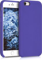 kwmobile telefoonhoesje voor Apple iPhone 6 / 6S - Hoesje met siliconen coating - Smartphone case in irisblauw