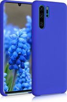 kwmobile telefoonhoesje geschikt voor Huawei P30 Pro - Hoesje met siliconen coating - Smartphone case in Baltisch blauw