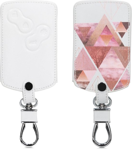 Yuiturt Autosleutelhoes voor Renault-sleutels, 4 toetsen, sleutelhoes