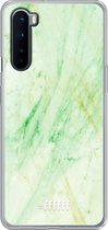 OnePlus Nord Hoesje Transparant TPU Case - Pistachio Marble #ffffff