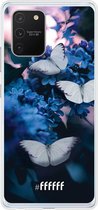Samsung Galaxy S10 Lite Hoesje Transparant TPU Case - Blooming Butterflies #ffffff