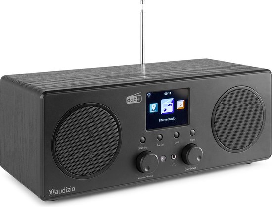DAB Radio met Bluetooth en Wifi - Audizio Bari - AUX - Spotify - 2 Speakers -... | bol.com