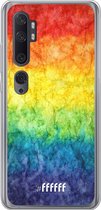 Xiaomi Mi Note 10 Hoesje Transparant TPU Case - Rainbow Veins #ffffff