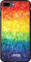 iPhone 8 Plus Hoesje TPU Case - Rainbow Veins #ffffff