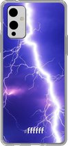 6F hoesje - geschikt voor OnePlus 9 -  Transparant TPU Case - Thunderbolt #ffffff