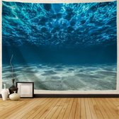 Ulticool - Ocean Sea Silence Rest Diving Aquarium Beach Summer - Tapisserie - 200x150 cm - Groot tapisserie - Affiche