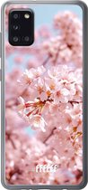 Samsung Galaxy A31 Hoesje Transparant TPU Case - Cherry Blossom #ffffff